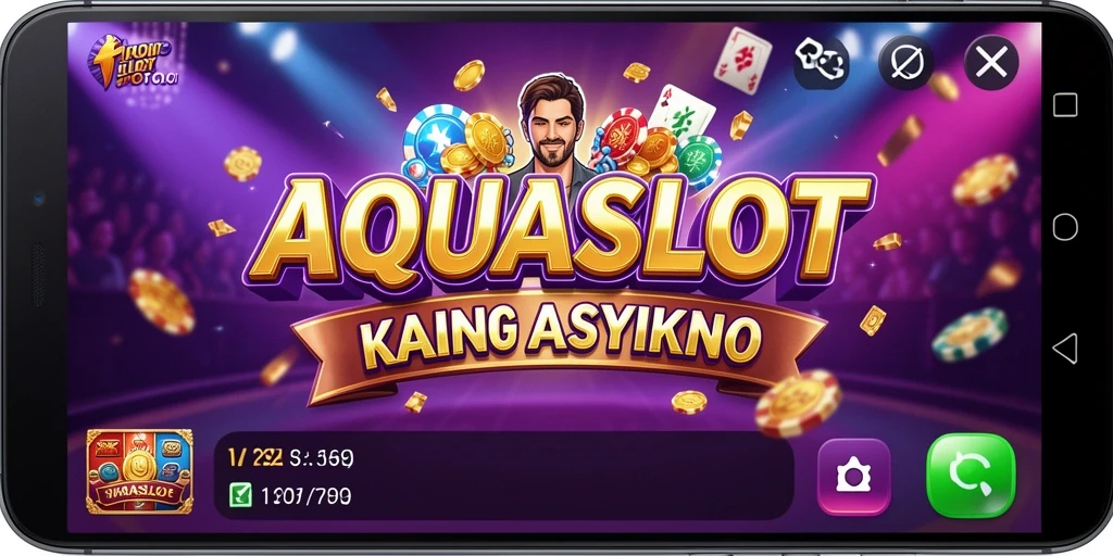 Tampilan gameplay AQUASLOT yang menakjubkan dan seru.