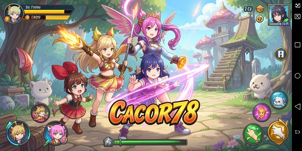 Gameplay seru di dunia Anime yang penuh warna.