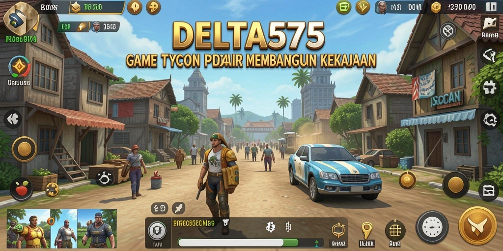 Tampilan gameplay menarik dari DELTA575 yang menggambarkan keseruan Tycoon.