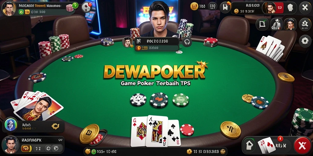Screenshot DEWAPOKER menampilkan gameplay poker yang seru dan menarik.