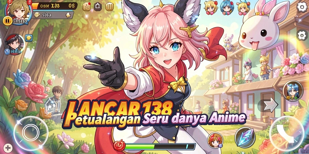 Screenshot gameplay LANCAR138 menampilkan aksi seru dalam dunia Anime.