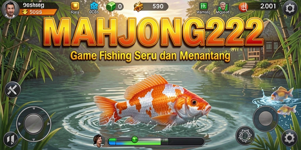 Tampilan seru gameplay memancing di MAHJONG222.