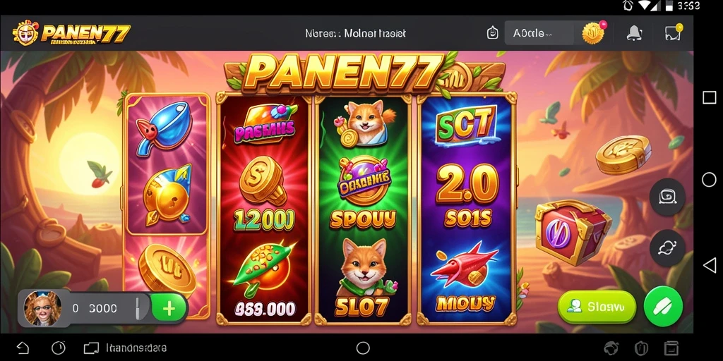 Tampilan menarik dari gameplay Slot yang penuh warna.