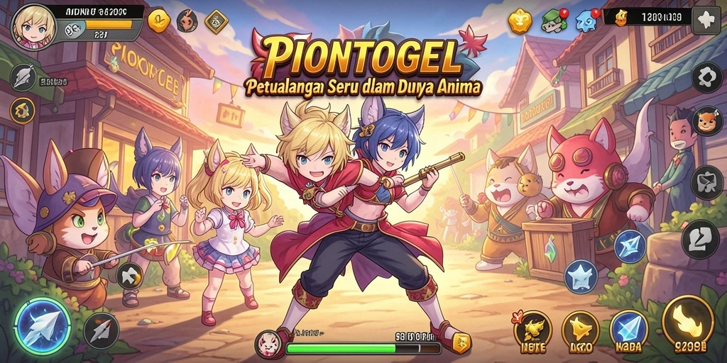 Tampilan gameplay yang seru dalam PIONTOGEL, penuh warna dan aksi.