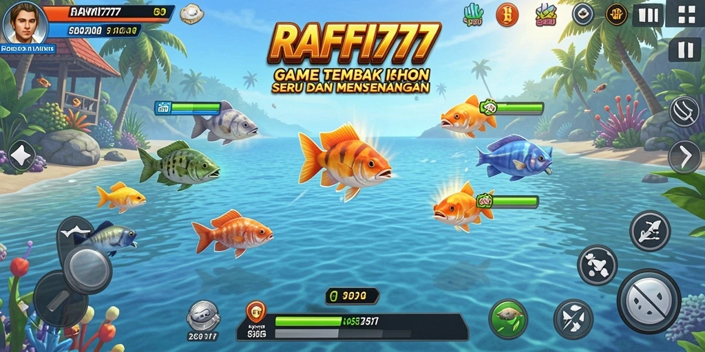 Tampilan menarik dari gameplay Tembak Ikan RAFFI777.