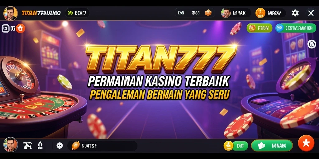 Tampilan menarik dari gameplay Kasino di TITAN777.
