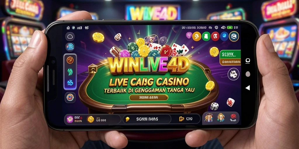 Tampilan gameplay Live Casino yang mengasyikkan dan realistis di WINLIVE4D.