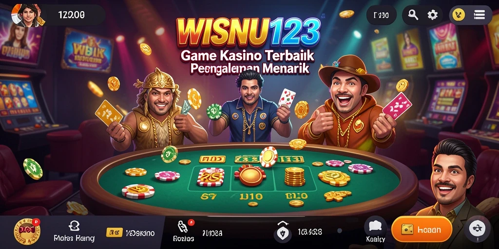 Tampilan menarik dari WISNU123 dalam permainan Kasino.